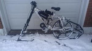 Winter Ebike on Tracks