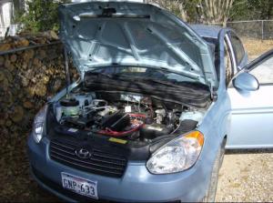 Blue Car front January 2009