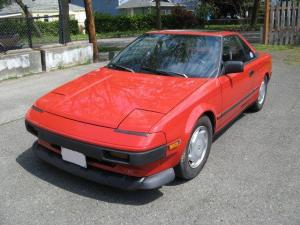 1985 Toyota MR2 EV after new paint job