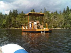 Anchored on lake