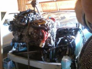 New Prius engine/transaxle ready to drop