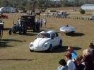 Solar car and VW on parade