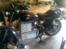 Left side of finished motorcycle