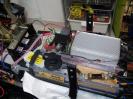 Over the battery pack